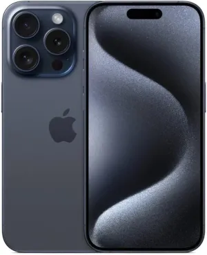 Apple iPhone 15 Pro, 128GB, Blue Titanium - Verizon (Renewed)