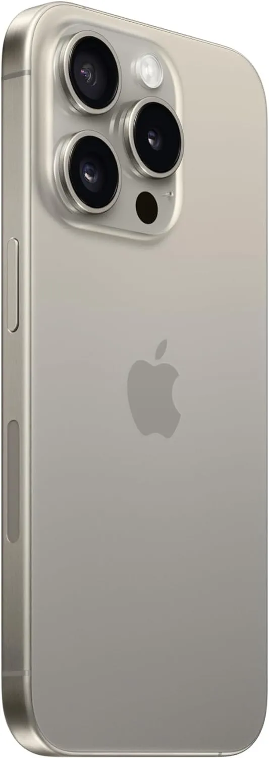 Apple iPhone 15 Pro, 256GB, Natural Titanium - AT&T (Renewed)