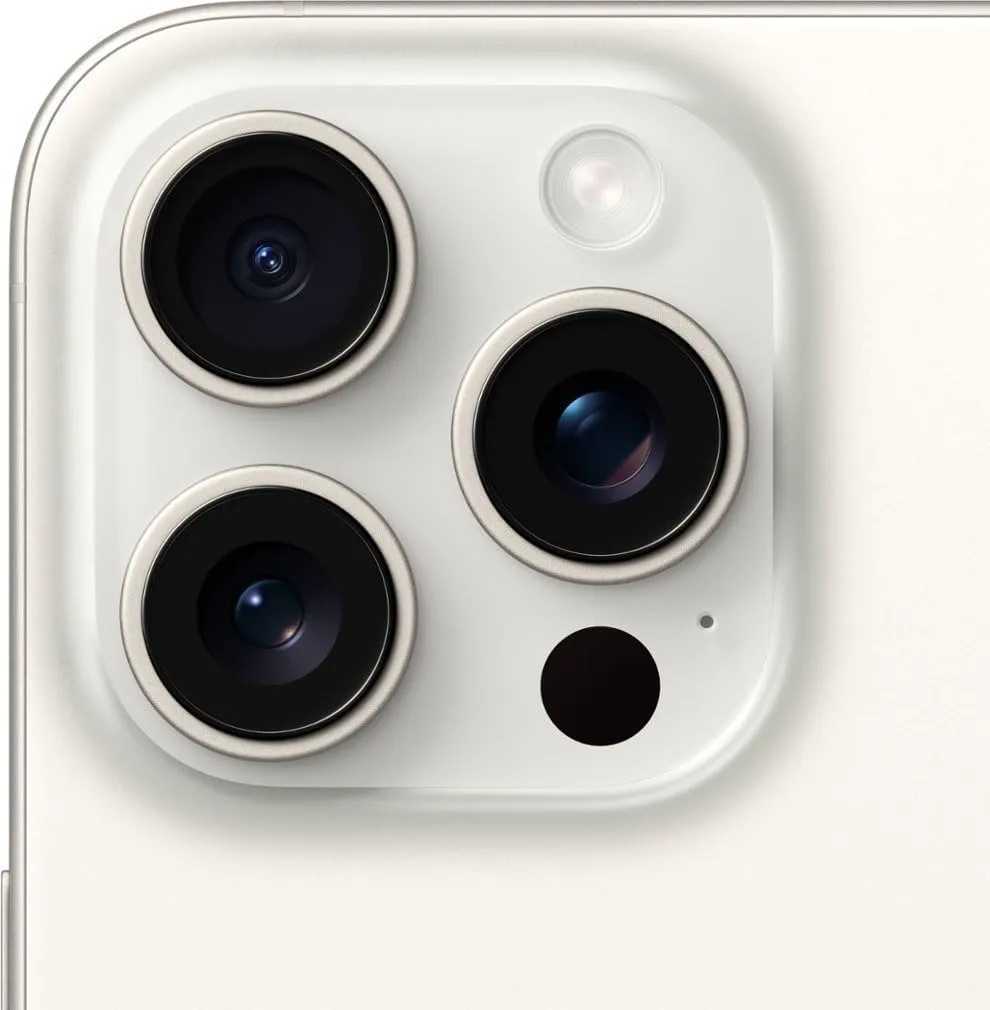 Apple iPhone 15 Pro, 256GB, White Titanium - AT&T (Renewed)