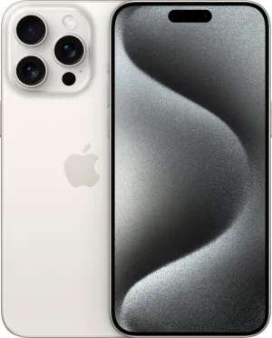 Apple iPhone 15 Pro, 256GB, White Titanium - AT&T (Renewed)