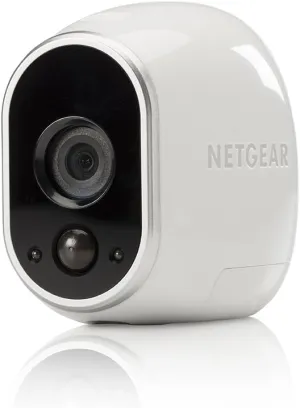 Arlo - Add-on Camera | Night Vision, Indoor/Outdoor, HD Video, Wall Mount | Cloud Storage Included | Works with Arlo Base Station (VMC3030-100NAR) - (Renewed)
