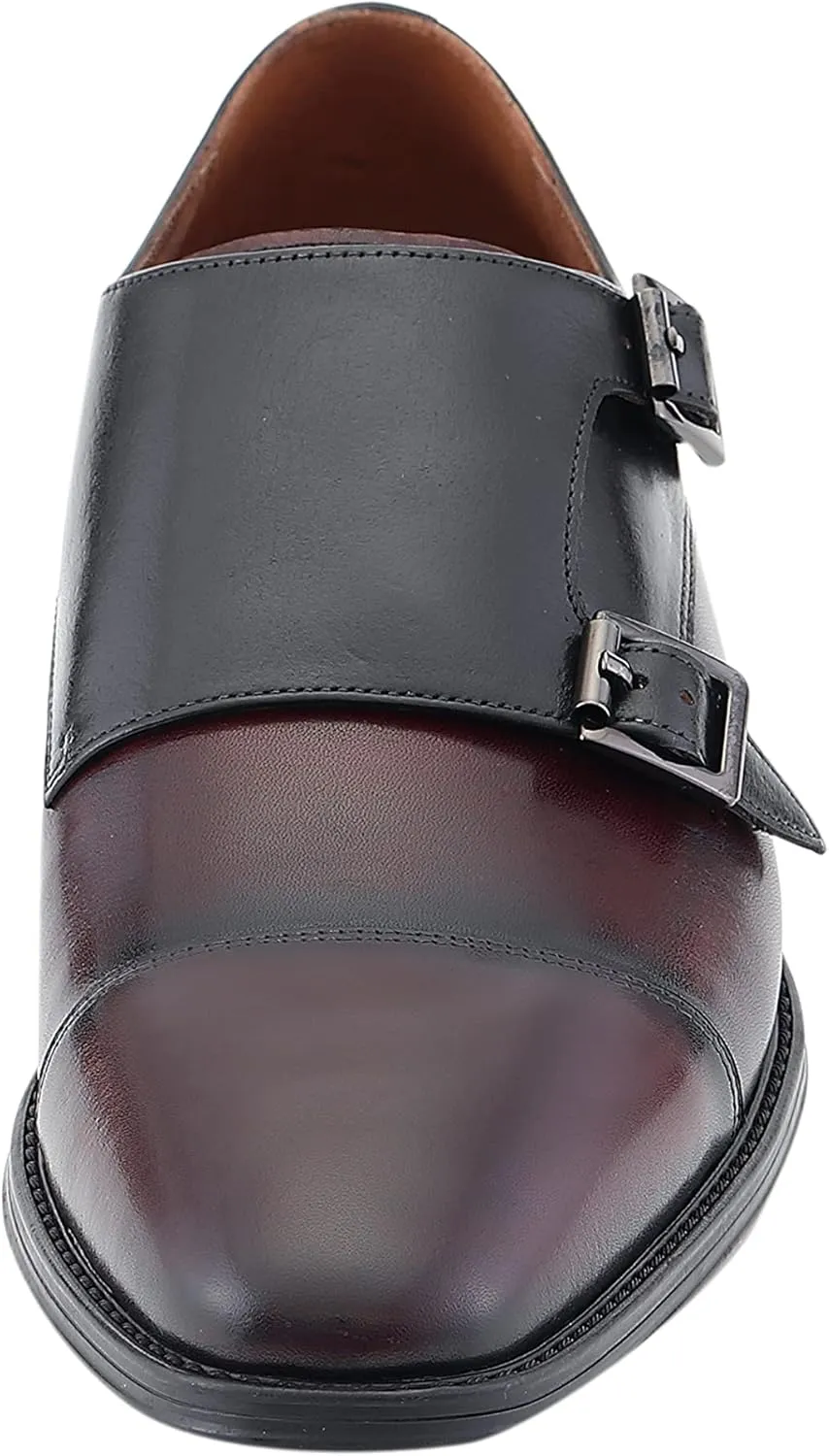 Asher Green AG1101 - Men's Dress Shoes, Formal Men's Shoes - Genuine Calf Leather Double Monk Strap