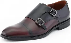 Asher Green AG1101 - Men's Dress Shoes, Formal Men's Shoes - Genuine Calf Leather Double Monk Strap