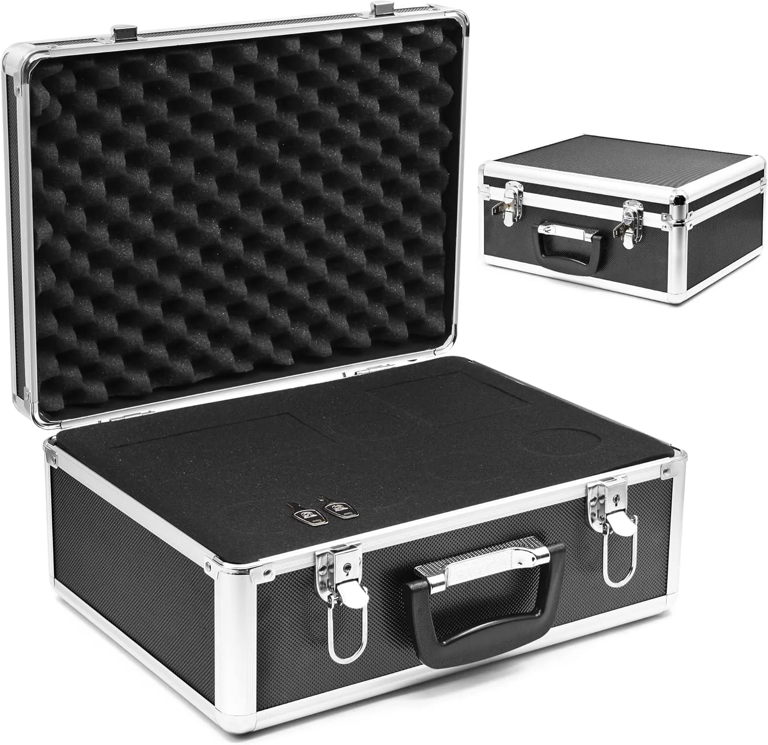 Astromania 2 Inch Telescope Carry Case, Customizable Pre-Diced Foam, Aluminum Alloy Sturdy Build for 2 Inch Eyepiece, Filter, Barlow Lens, Diagonal, T Adapter and Other Telescope Accessories