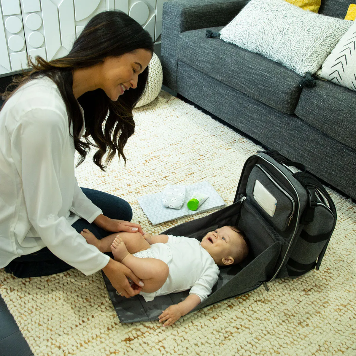 Baby Brezza Ultimate Changing Station Diaper Bag Backpack