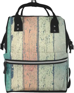 Baby Diaper Backpack,Multi-Function Travel Backpack Nappy Bags,Nursing Bag, Fashion Mummy,Roomy Waterproof For Baby Care(Hardwood)