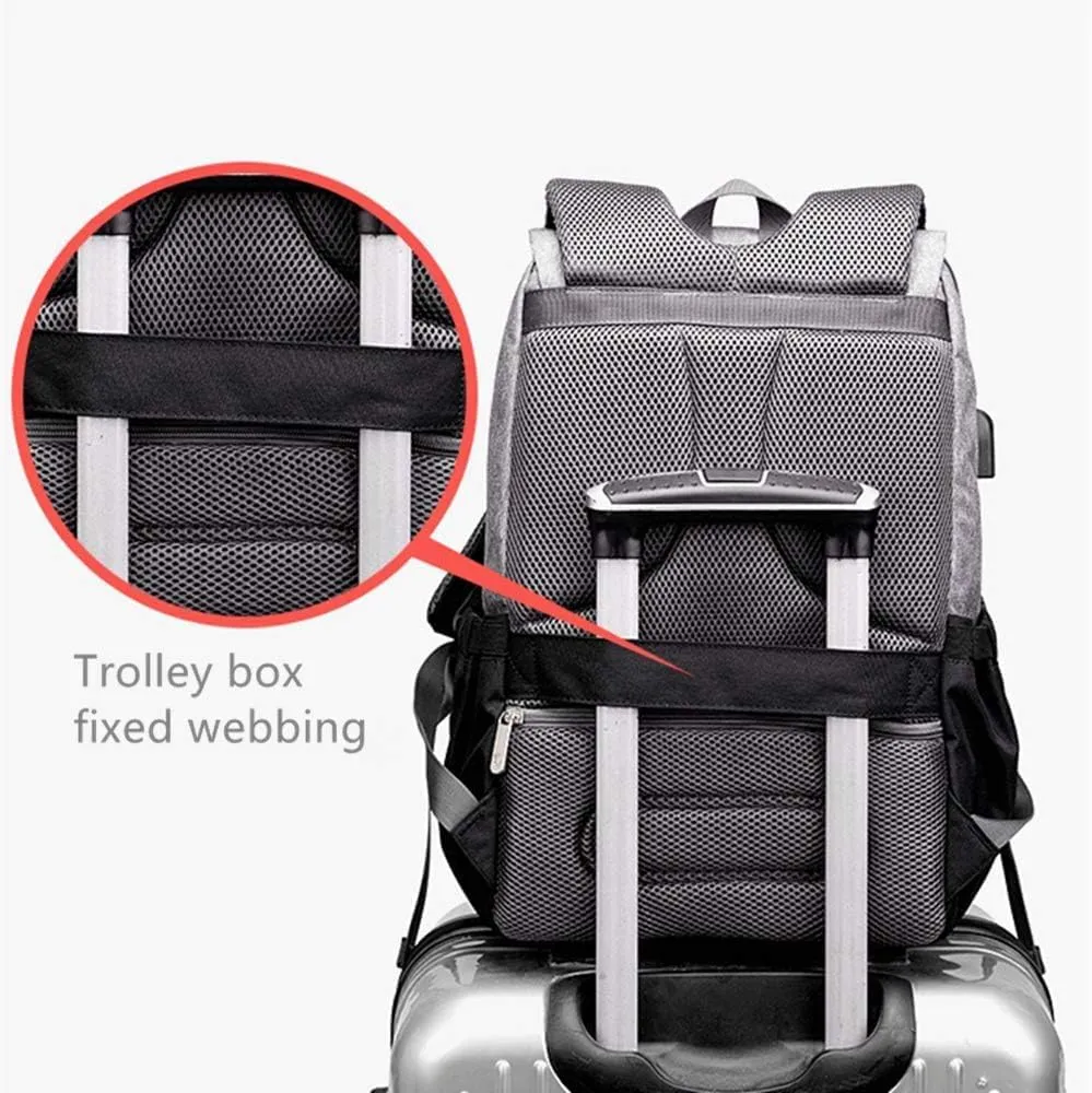 Baby Diaper Bag Backpack, Nappy Changing Bag for Dad Mom Travel Pack With USB Charging Port