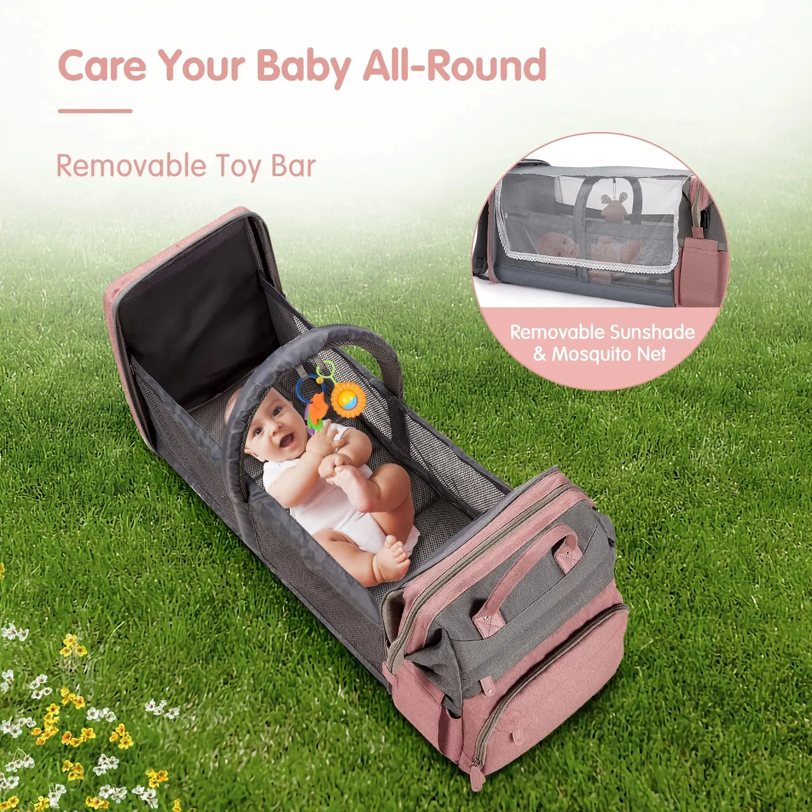 Baby Diaper Bag Backpack with Changing Station