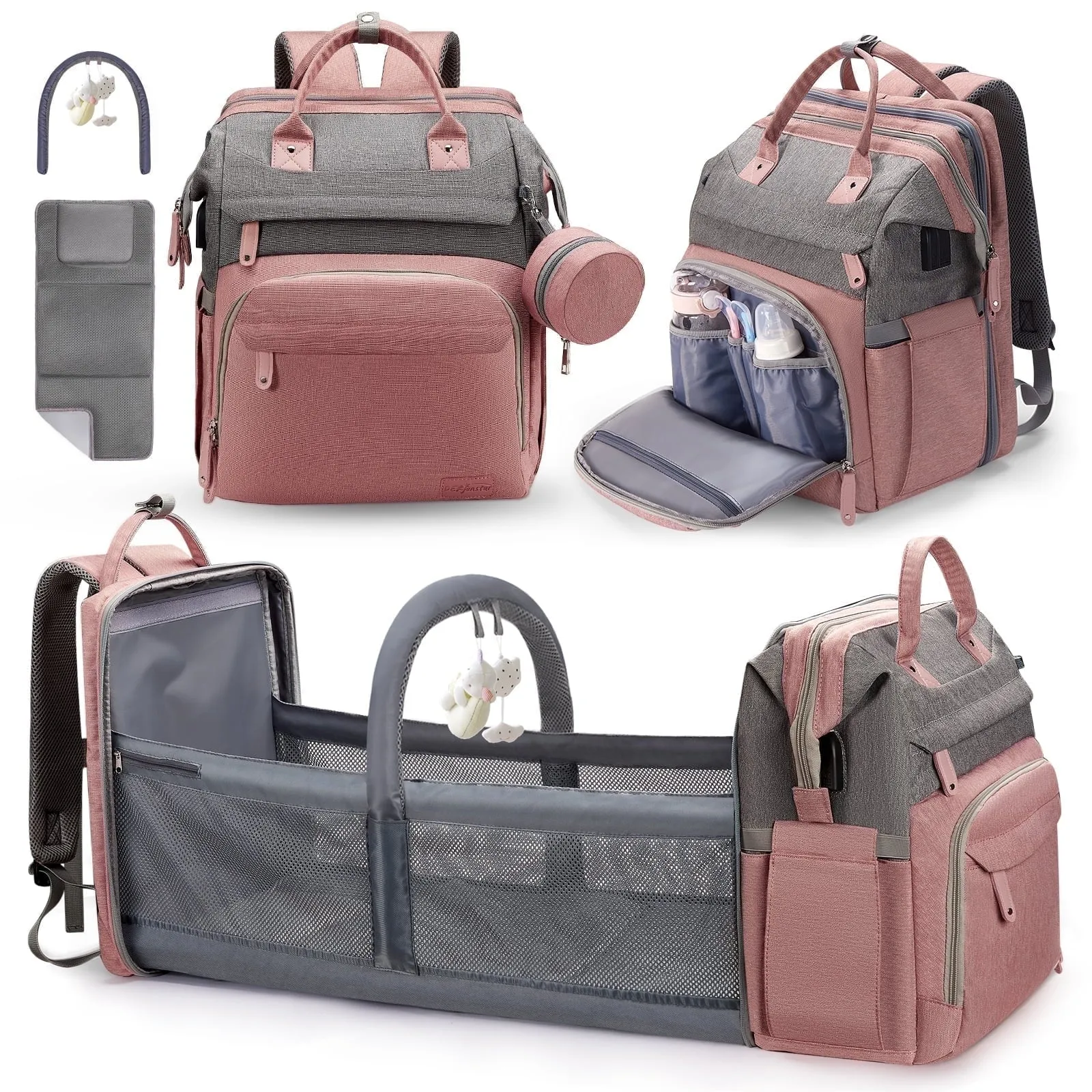 Baby Diaper Bag Backpack with Changing Station