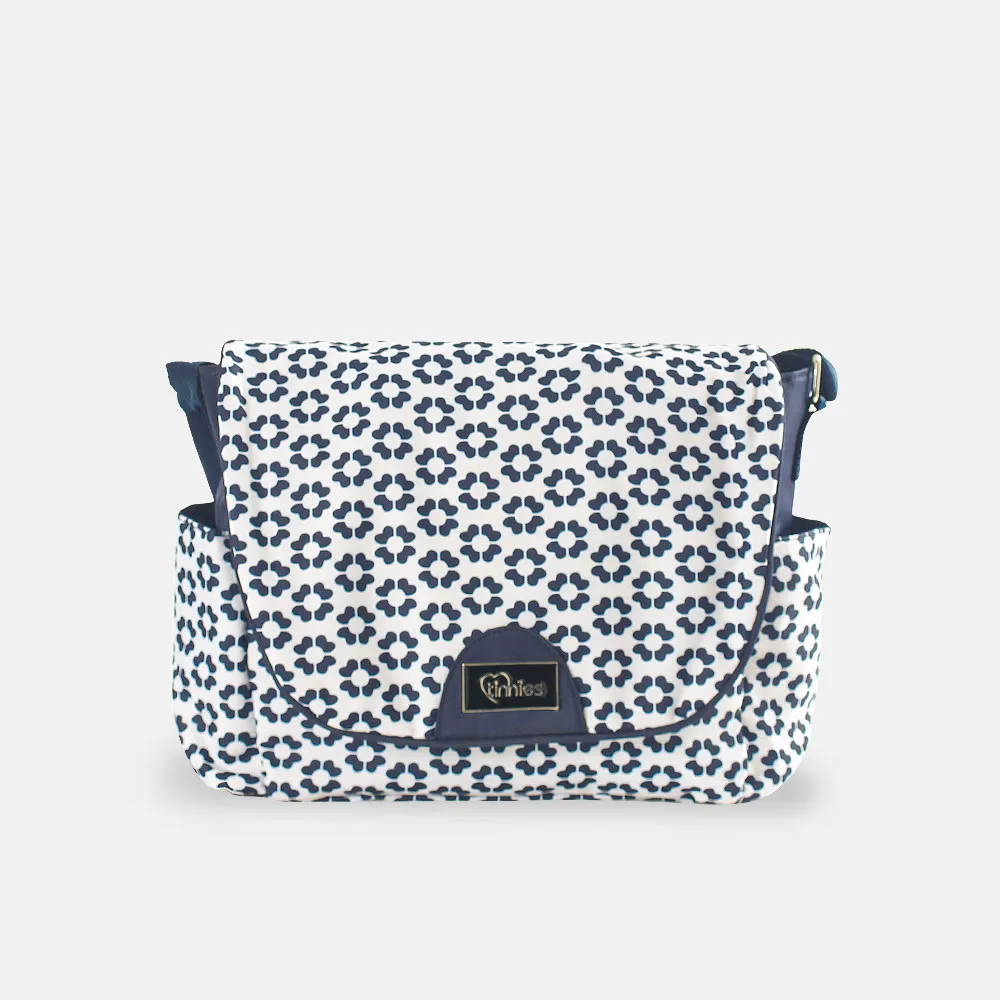 BABY DIAPER BAG NAVY FLORAL
