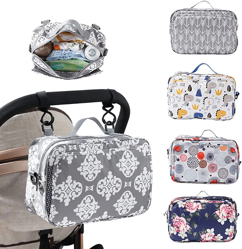 Baby Diaper Caddy Bag - Caddy Tote Baby Stroller Bag Nursery Storage Bin for Diapers, Wipes & Toys Small Diaper Bag