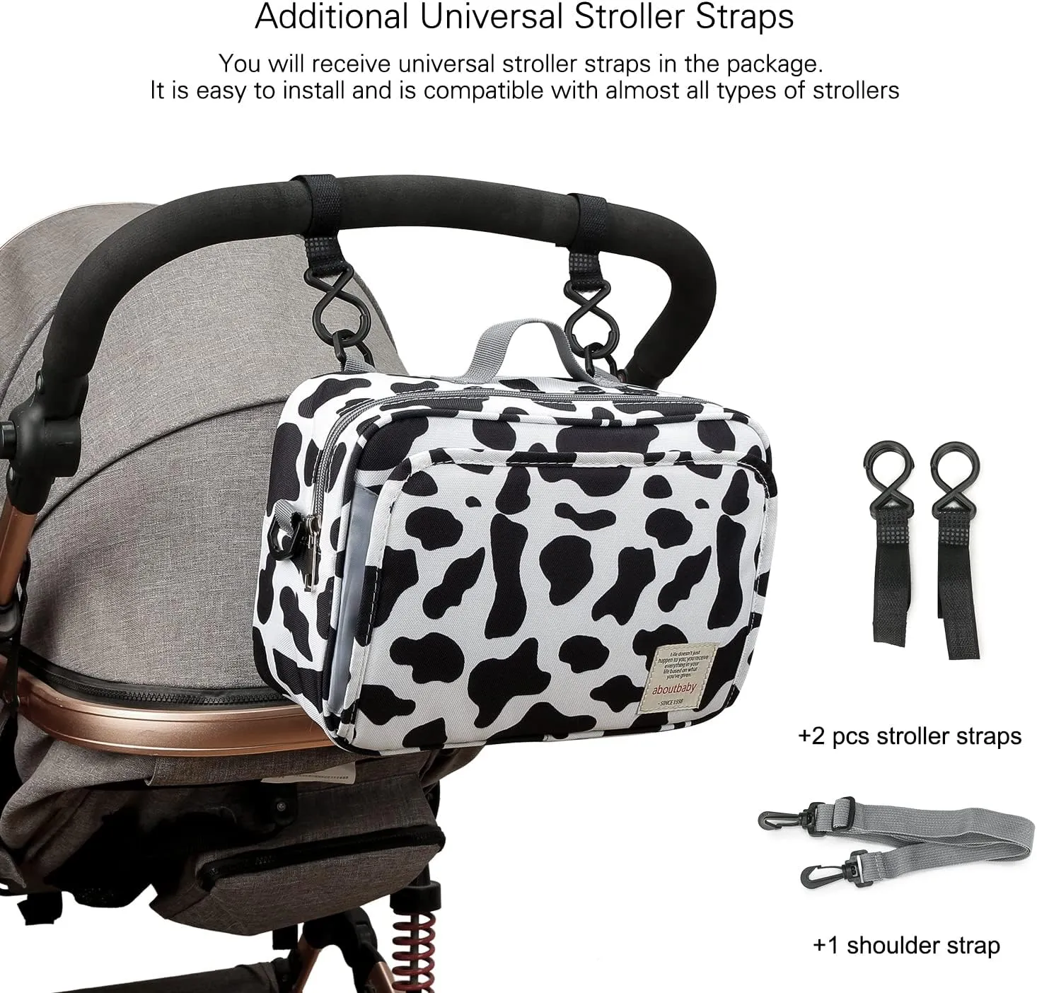 Baby Diaper Caddy Bag - Caddy Tote Baby Stroller Bag Nursery Storage Bin for Diapers, Wipes & Toys Small Diaper Bag
