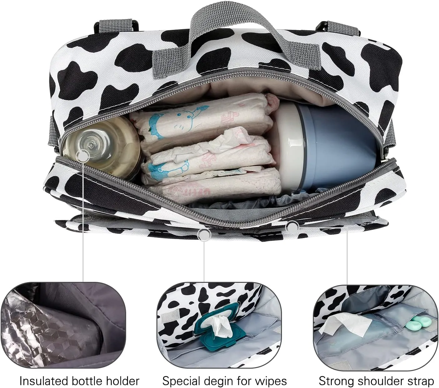 Baby Diaper Caddy Bag - Caddy Tote Baby Stroller Bag Nursery Storage Bin for Diapers, Wipes & Toys Small Diaper Bag