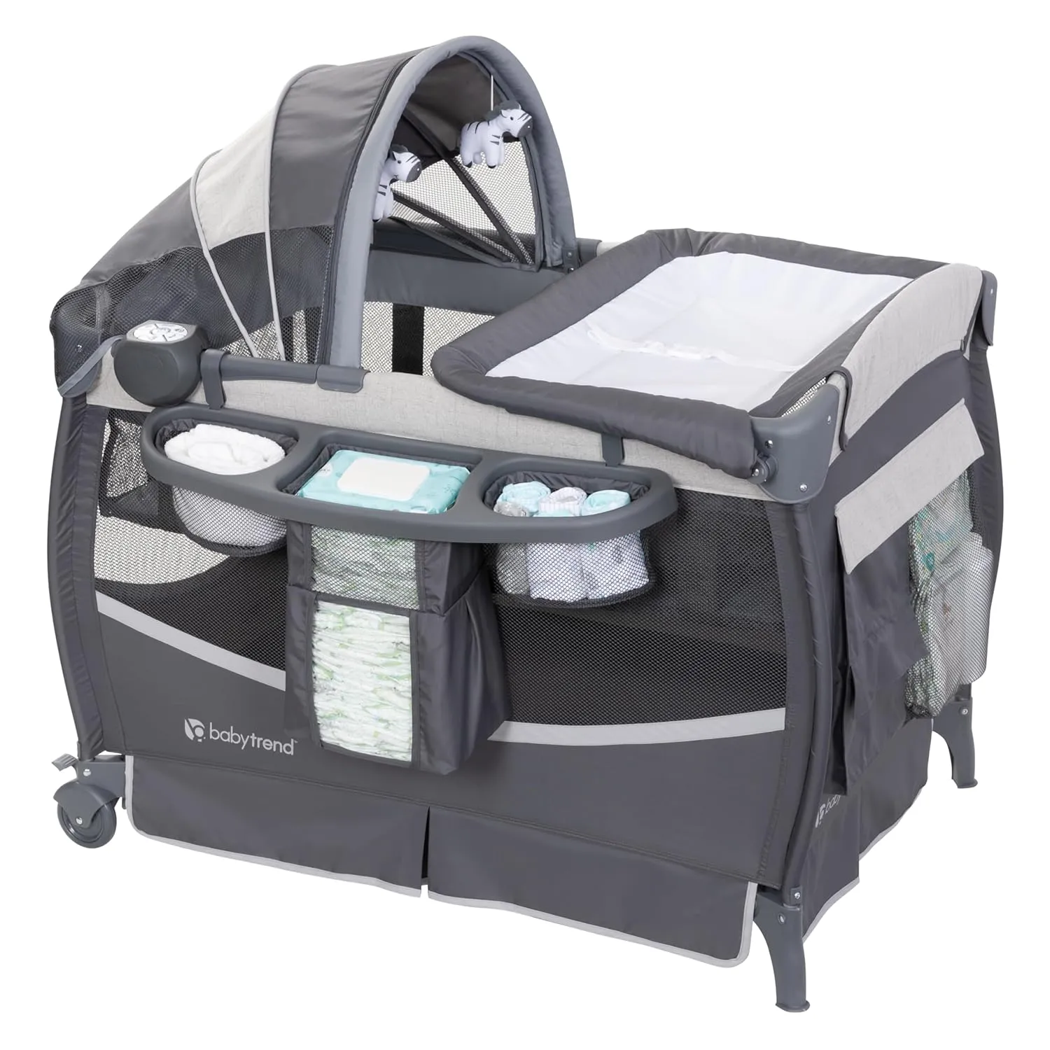 Baby Trend Deluxe II Nursery Center, Misty Grey