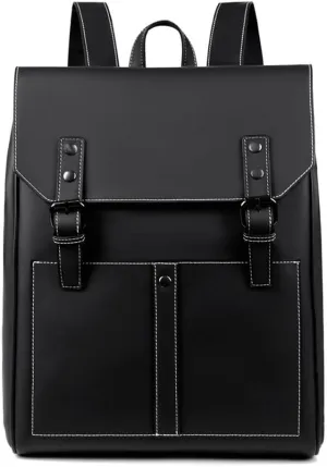 Backpack for men's business and leisure, PU leather anti splashing travel computer bag, college backpack