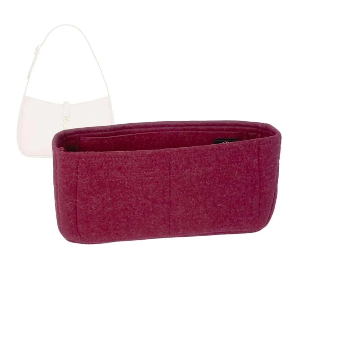 Bag Organizer for Saint Laurent LE 5 À 7 Hobo Bag - Premium Felt Purse Handbag Insert Liner Shaper (Handmade) Soft Structure Support (20 Color Options)