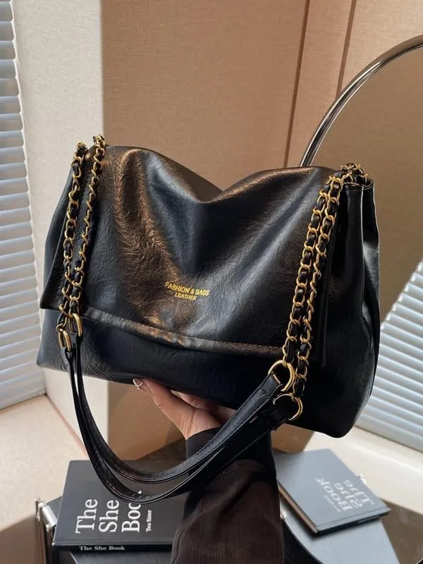 Bags for women versatile chain retro purses trendy and fashionable large capacity handbags