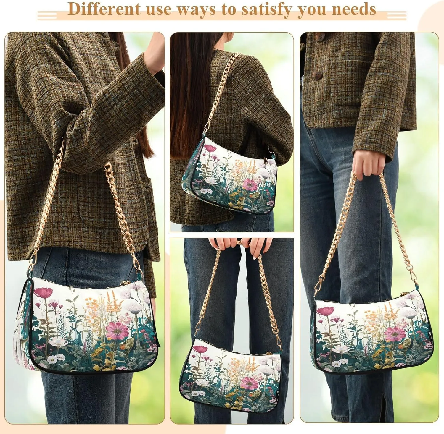 Beach Scene Cats Cute Clutch Purses for Women, Crossbody Bag