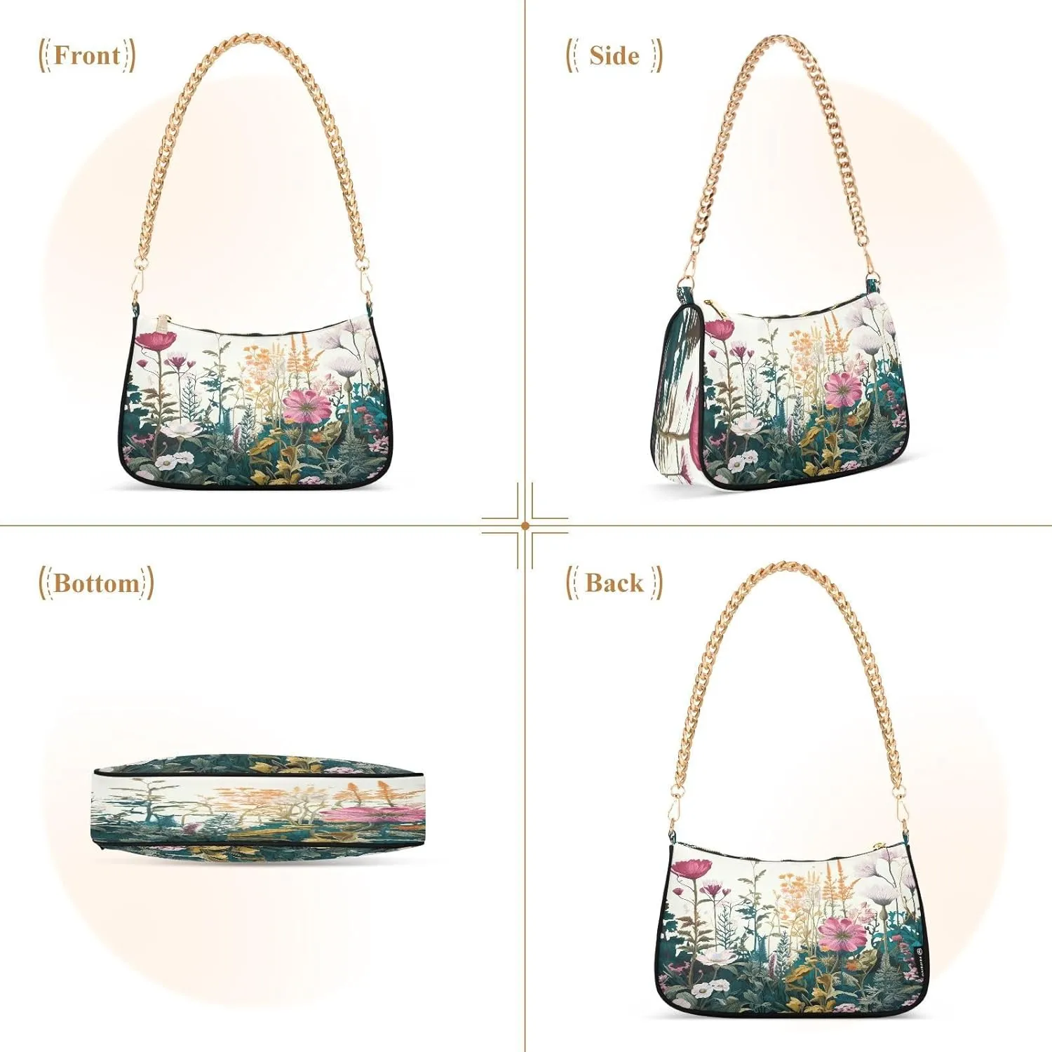 Beach Scene Cats Cute Clutch Purses for Women, Crossbody Bag