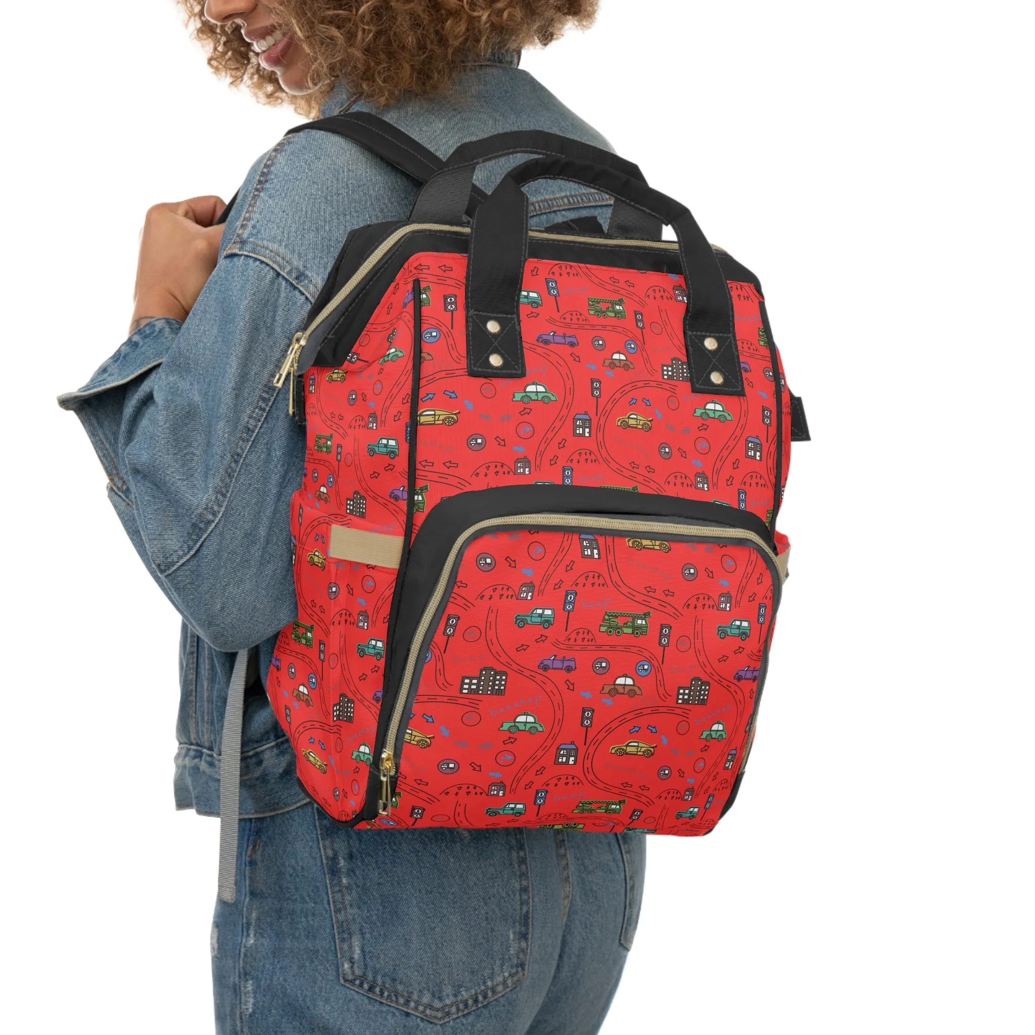 Beep Beep Multifunctional Diaper Backpack