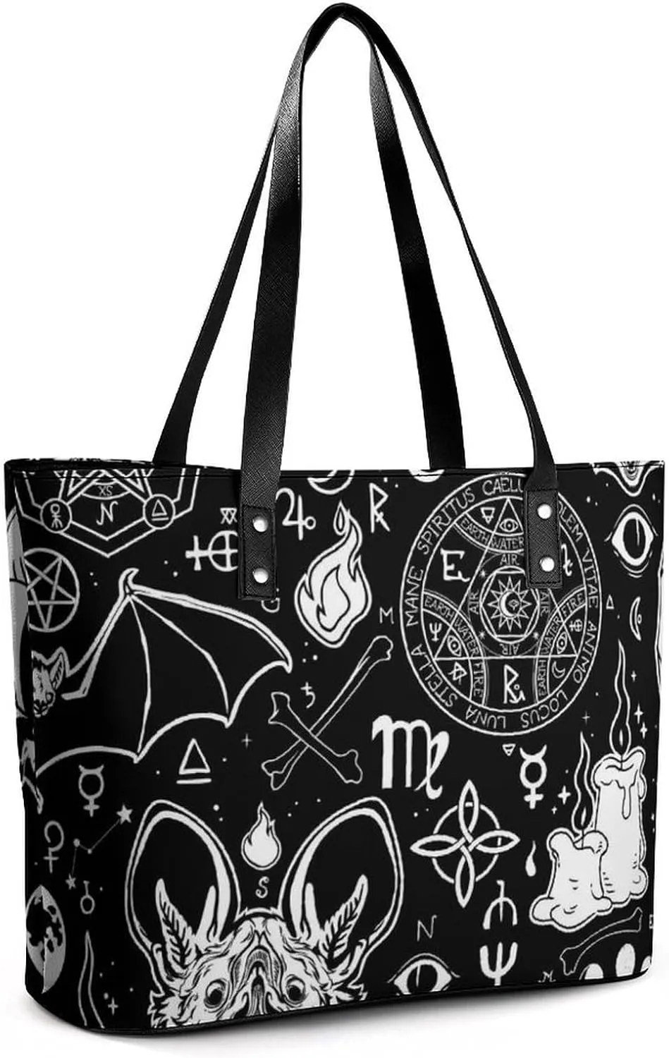 Bees Chamomiles Print Hobo Handbags With Zipper Large Capacity Satchel Tote Bag Shoulder Bag