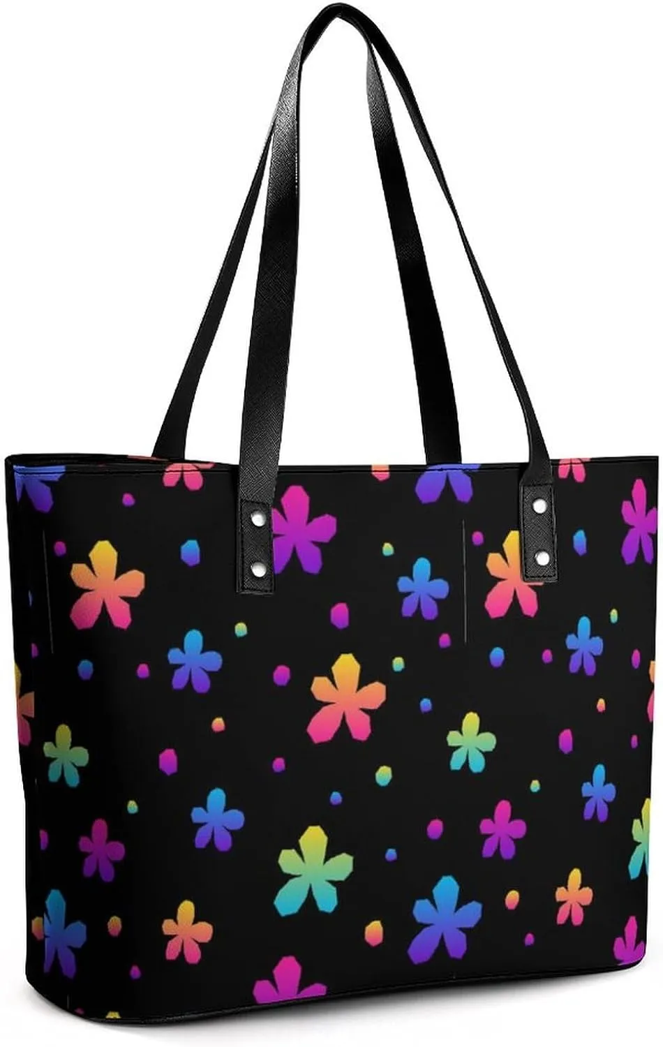 Bees Chamomiles Print Hobo Handbags With Zipper Large Capacity Satchel Tote Bag Shoulder Bag