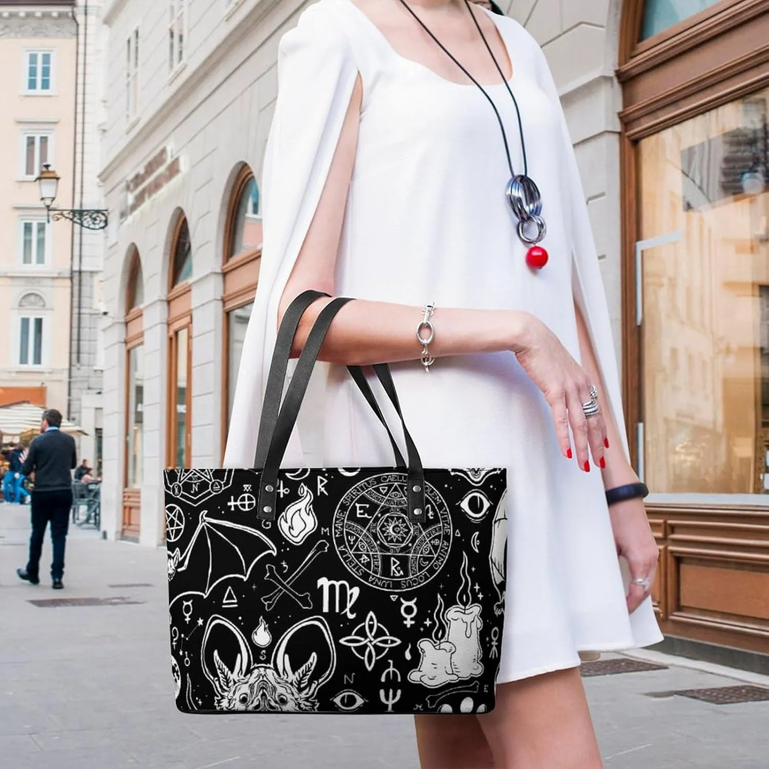 Bees Chamomiles Print Hobo Handbags With Zipper Large Capacity Satchel Tote Bag Shoulder Bag