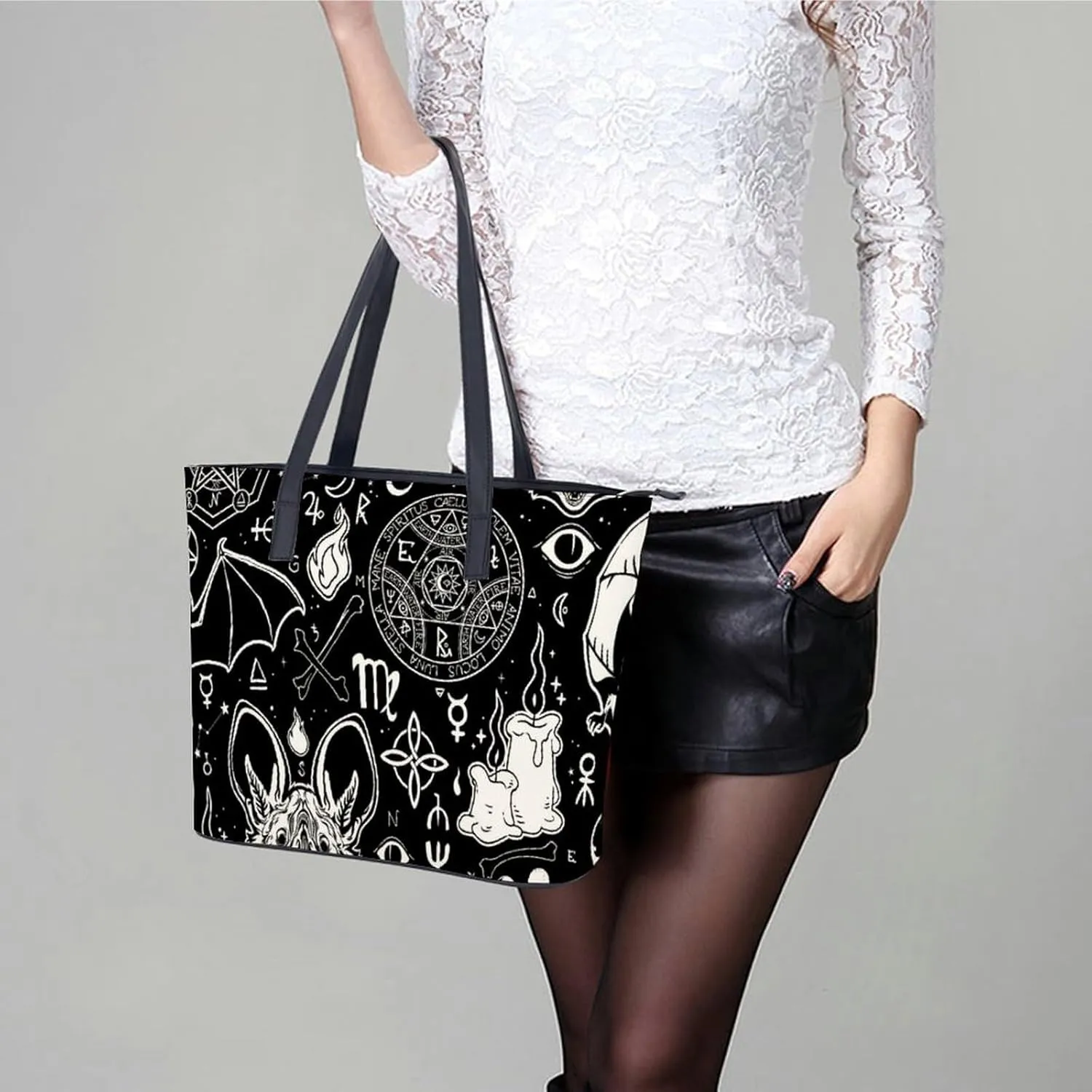 Bees Chamomiles Print Hobo Handbags With Zipper Large Capacity Satchel Tote Bag Shoulder Bag