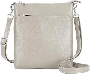 befen Genuine Leather Small Crossbody Purses for Women Travel Cross Body Bags Lightweight with Adjustable Shoulder Strap