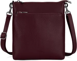 befen Genuine Leather Small Crossbody Purses for Women Travel Cross Body Bags Lightweight with Adjustable Shoulder Strap