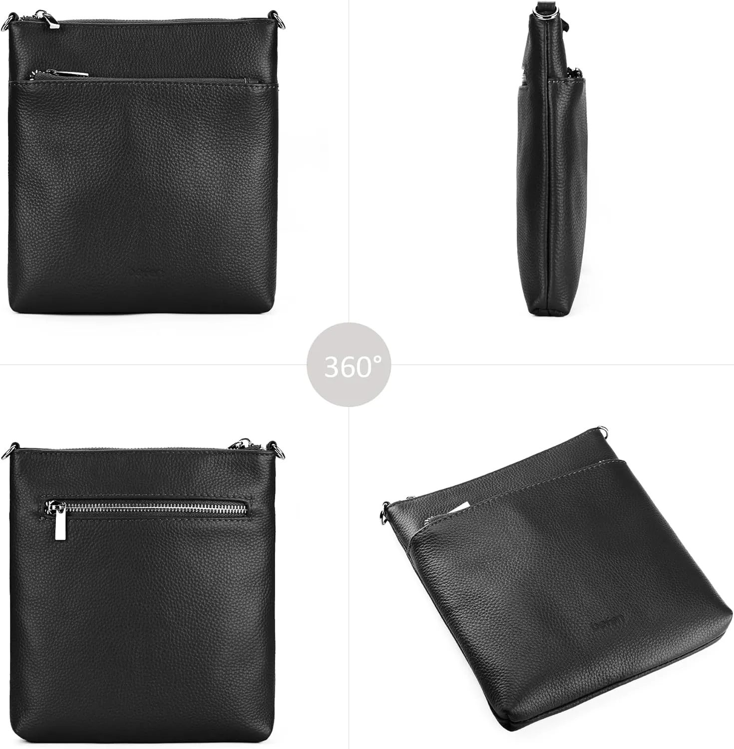 befen Genuine Leather Small Crossbody Purses for Women Travel Cross Body Bags Lightweight with Adjustable Shoulder Strap