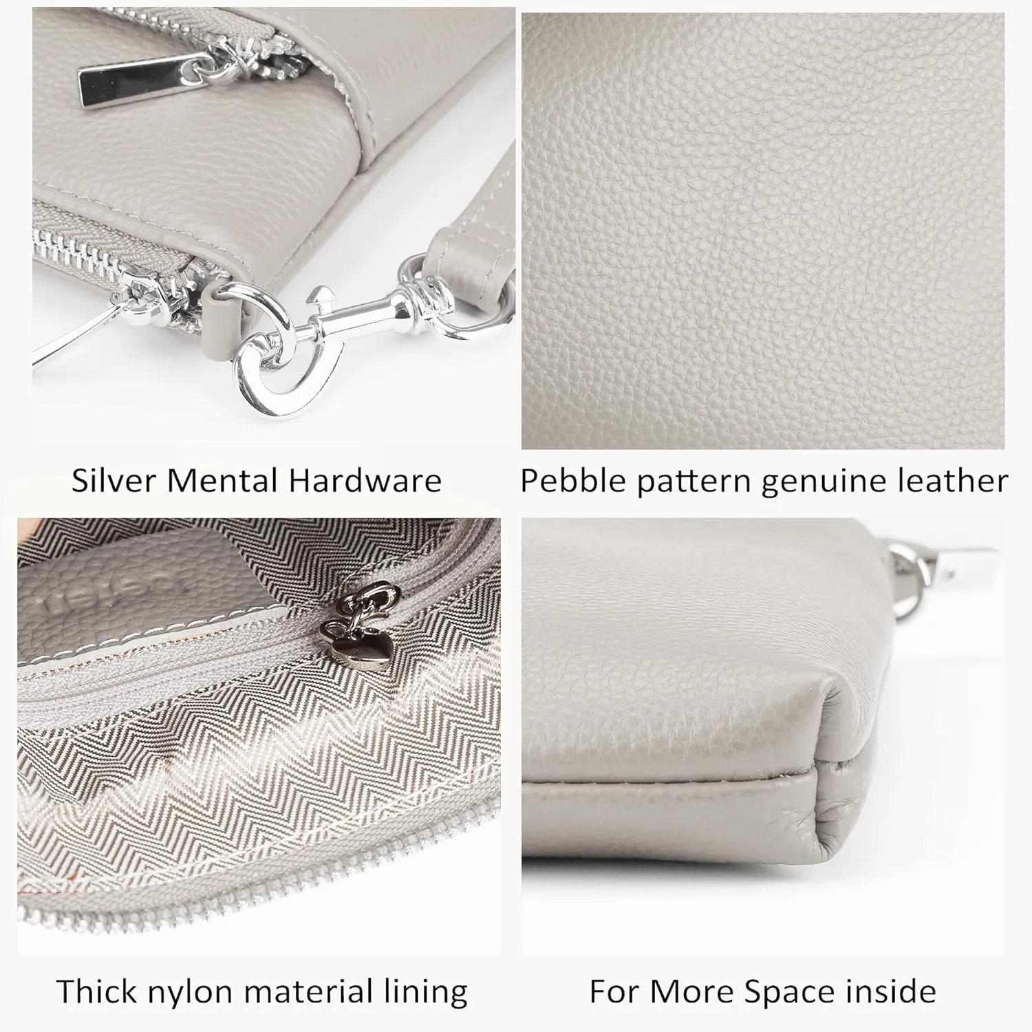 befen Genuine Leather Small Crossbody Purses for Women Travel Cross Body Bags Lightweight with Adjustable Shoulder Strap