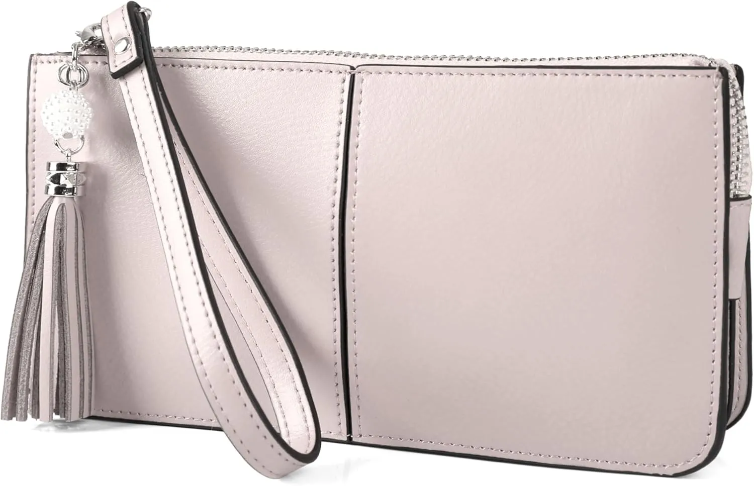 befen Genuine Leather Wristlet Clutch for Women Ultra-Slim Ladies Credit Card Holder Wallet Purses with RFID Protection