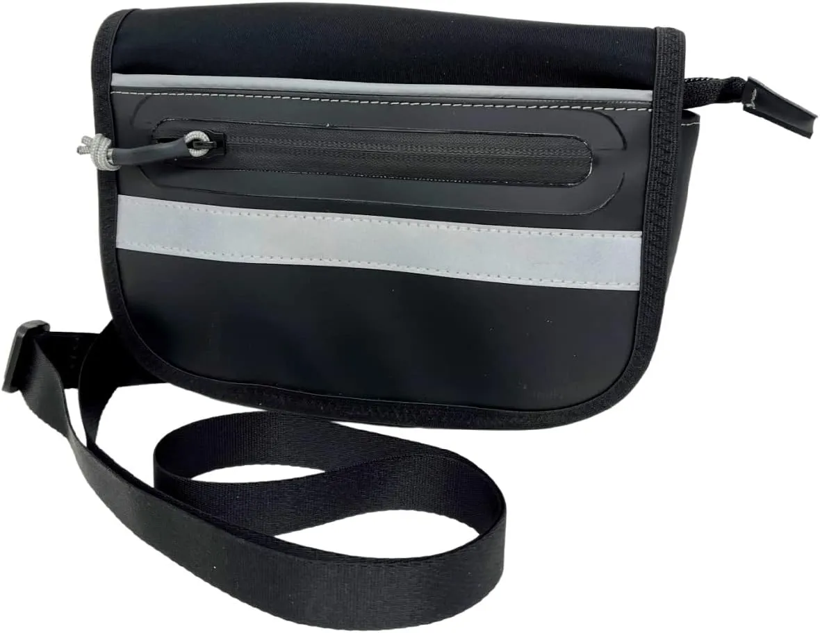 BiKase Clutch - Sleek bike clutch bag that mounts to your bike or you can wear. Cross body bag that converts to bike bag in a snap