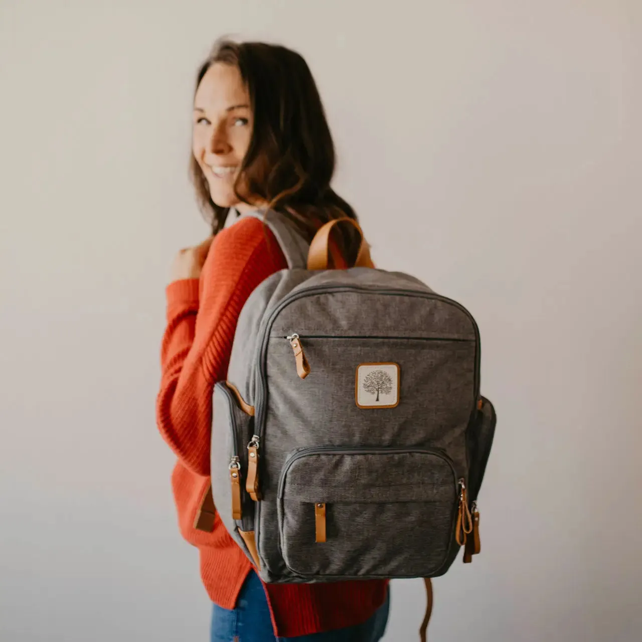 Birch Bag Mini - Diaper Backpack - Gray