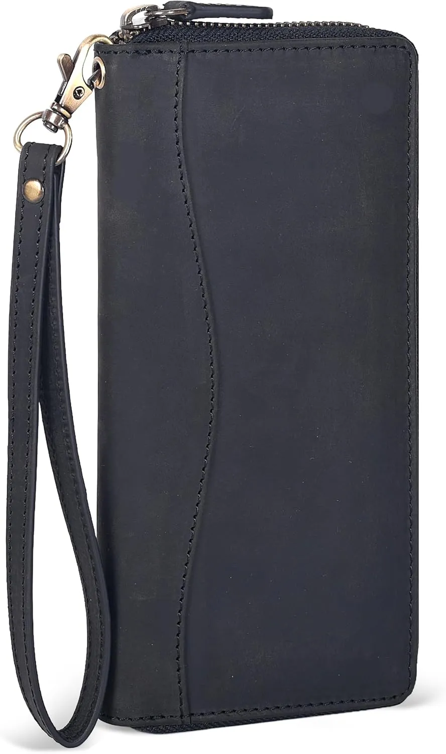Black Leather Wallet for Women - RFID Womens Wallet Clutch with 8 Credit Card Holder, Coin Pocket, Gift for Women’s