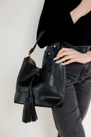 Black Tassel Over The Shoulder Bag