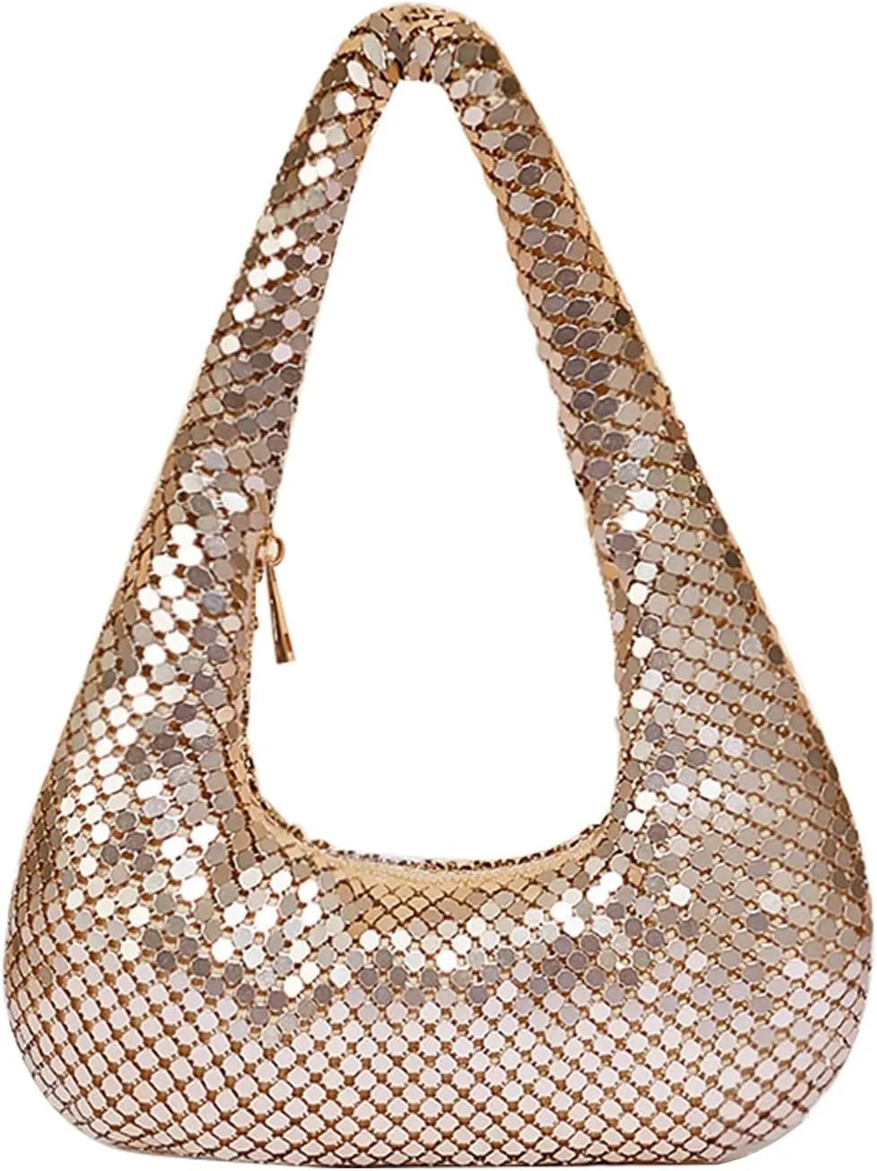 Bling Sequin Evening Bags for Women Ladies Sparkling Party Prom Cute Hobo Clutch Handbag Underarm Bag