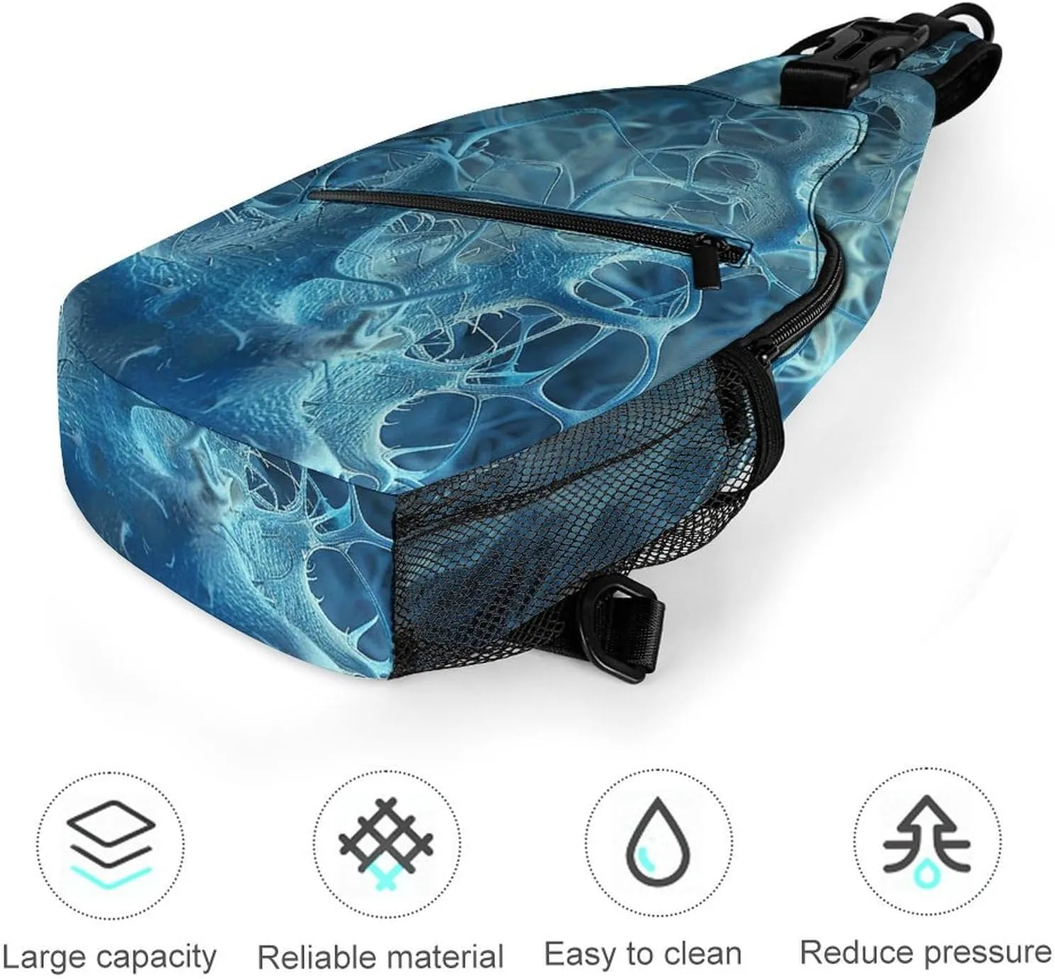 Blue Neuron Picture Sling Bag Crossbody Bags Cross Body Bag Fanny Packs Chest Bags Sling Purses for Travel