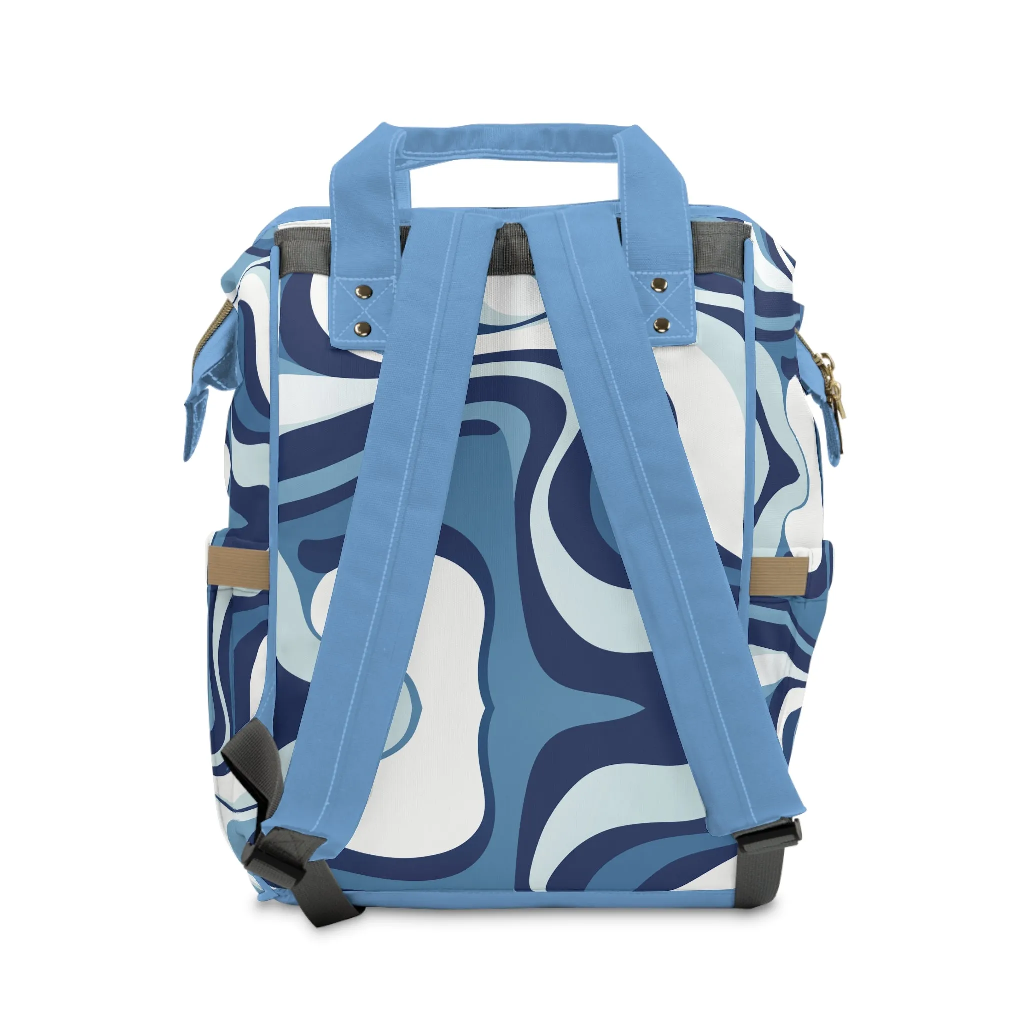 Blue Swirl Diaper Backpack