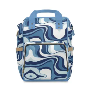 Blue Swirl Diaper Backpack