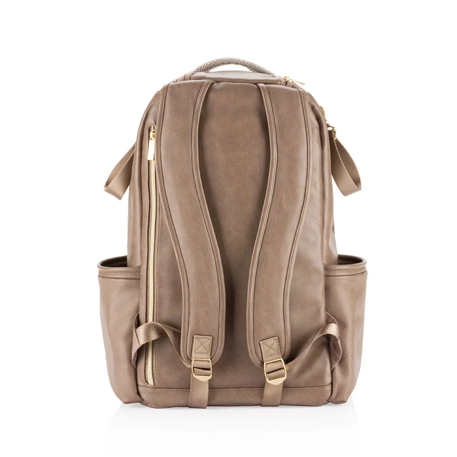 Boss plus Backpack Diaper Bag with Insulated Pockets, Vanilla Latte