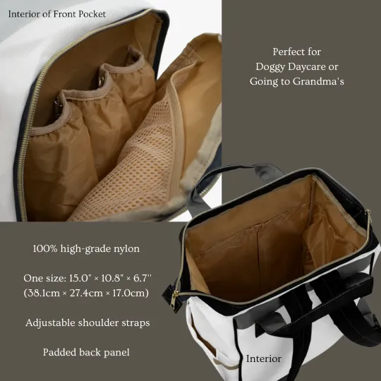 Boston Terrier Multifunctional Backpack