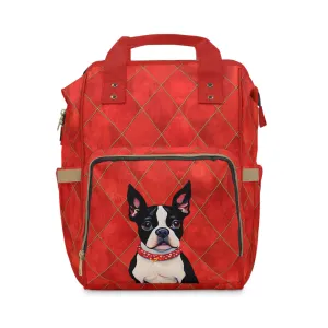 Boston Terrier Multifunctional Backpack