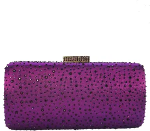 Boutique De FGG Elegant Women Crystal Clutch Purse Formal Evening Bags Wedding Handbags Cocktail Rhinestone Clutch Purse,Mini