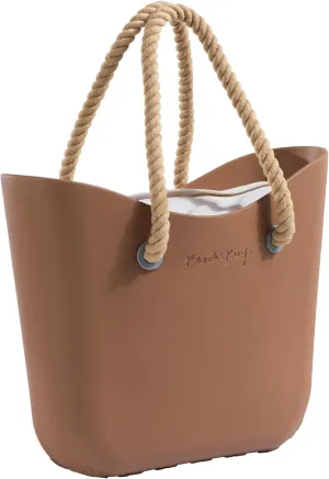Brook   Bay Beach Bag Rubber Tote Bag with Zipper - Travel Bag, Beach Bags Waterproof Sandproof, Beach Bag for Women