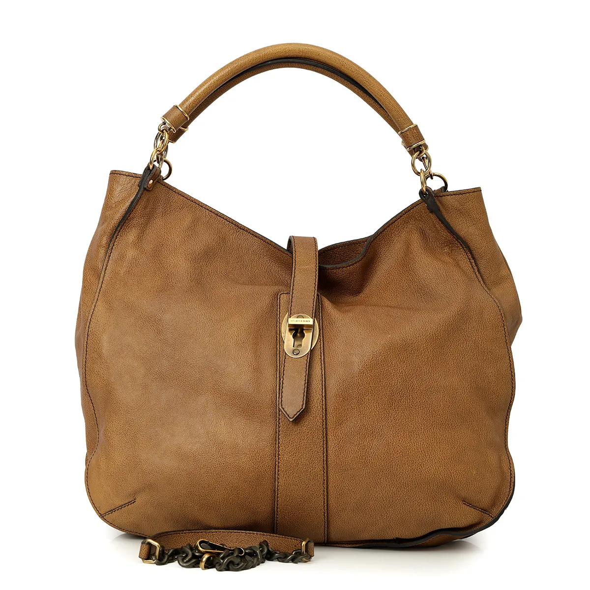 Brown Leather Bartow Hobo Bag Large