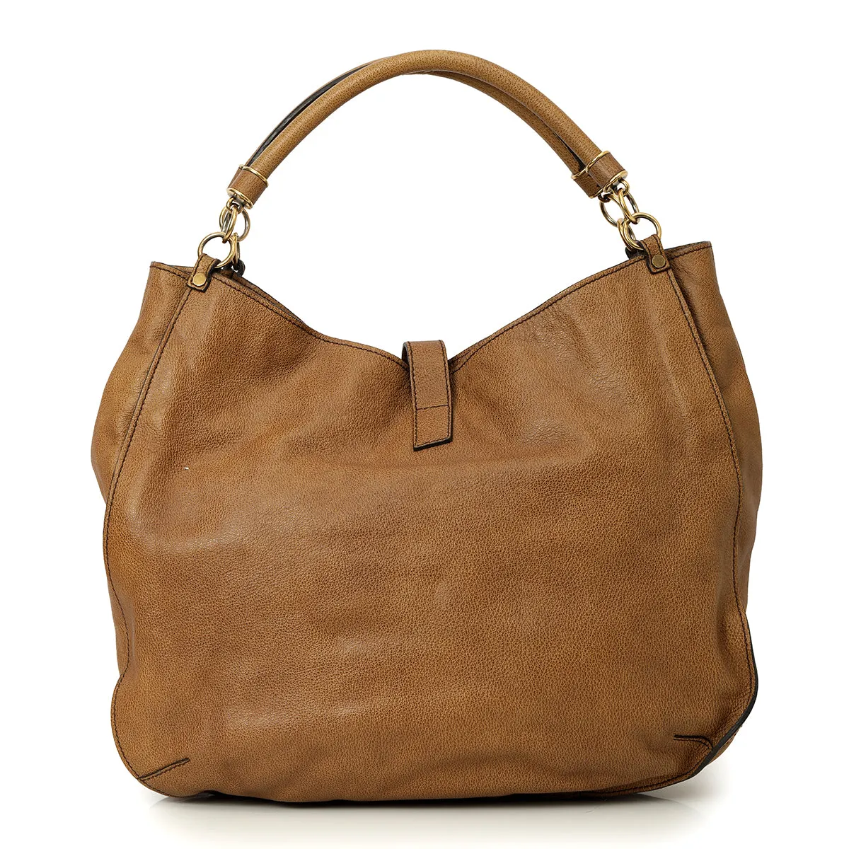 Brown Leather Bartow Hobo Bag Large