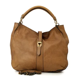 Brown Leather Bartow Hobo Bag Large
