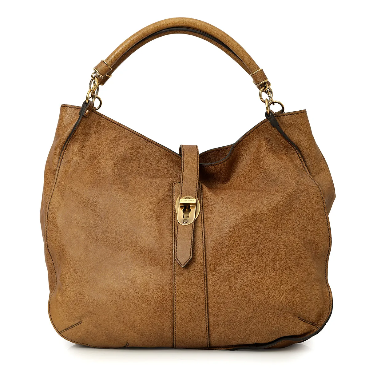 Brown Leather Bartow Hobo Bag Large